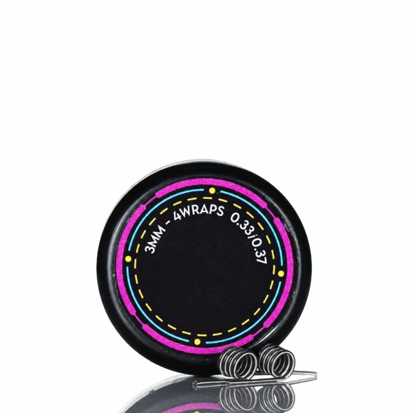 NOVEXAGEAR Luxe Glitch G-Coil Premade Coils - 2.5mm 4 wrap 0.3-0.34ohm - 2pk