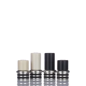NOVEXAGEAR Refined Vapor Authority Straight Pipe Twins 510 Drip Tip - Black Delrin