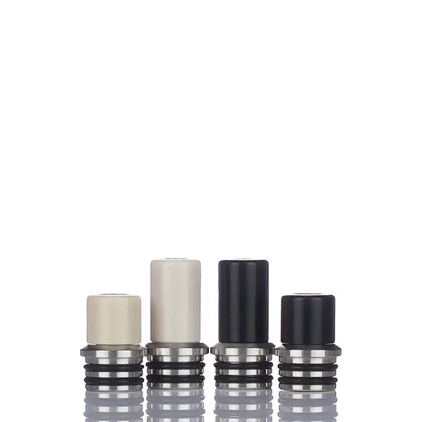 NOVEXAGEAR Refined Vapor Authority Straight Pipe Twins 510 Drip Tip - Black Delrin