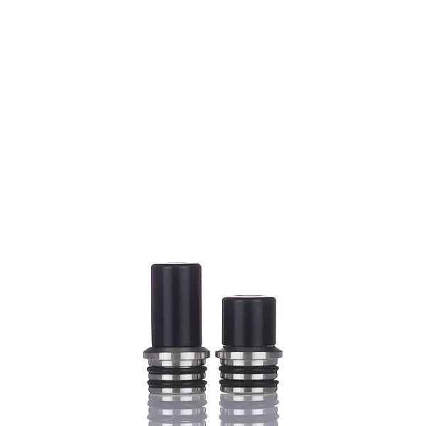 NOVEXAGEAR Refined Vapor Authority Straight Pipe Twins 510 Drip Tip - Black Delrin