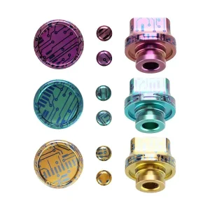 NOVEXAGEAR Luxe Titanium dotCircuit Set for dotAIO V2 - Gold/Blue