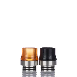 NOVEXAGEAR Signature Vapor Authority Tapered Diffused 810 Drip Tip - Black Delrin